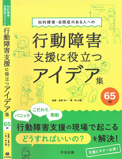 『知的障害・自閉症のある人への行動障害支援に役立つアイデア集』の表紙